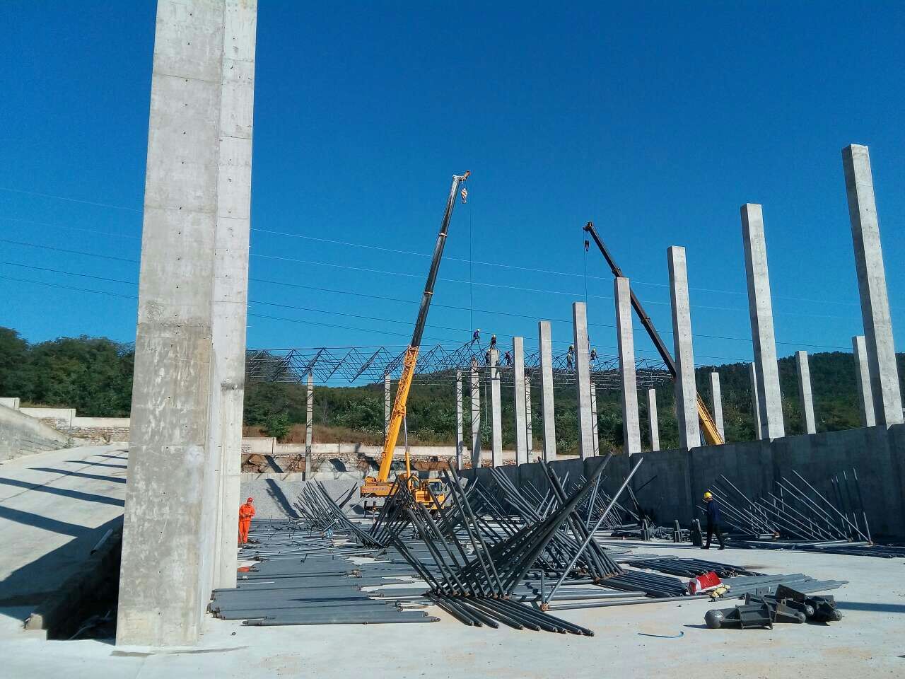 兴城搅拌站网架